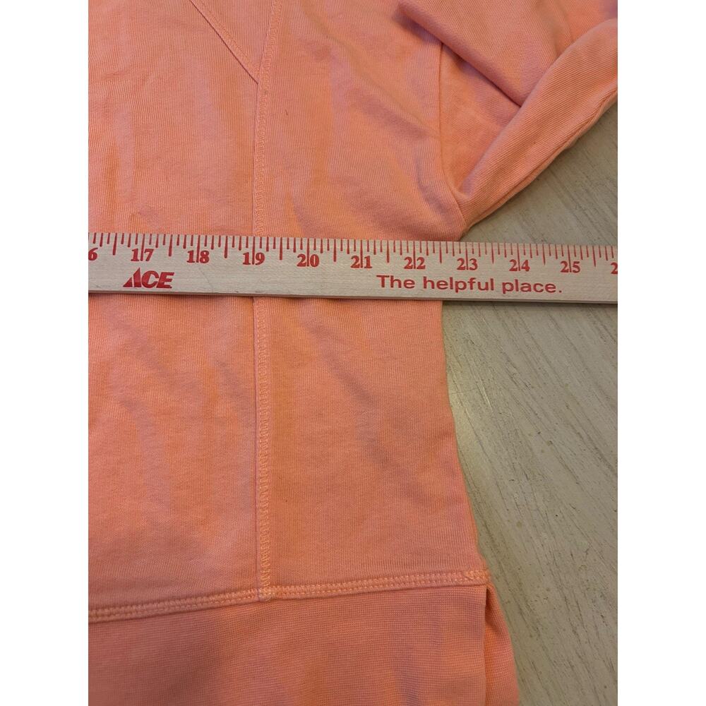 Sweaty Betty Crop Sweatshirt ORANGE Sz L/12 Coral Cotton Soft Cozy Active Gym - Picture 7 of 10